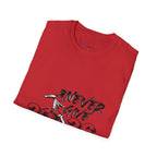 Never Give Up 2026 T-Shirt — Motivational Sports Quote Tee