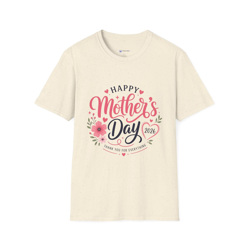 Mother's Day 2026 T-Shirt — "Happy Mother's Day 2026" Floral Tee.