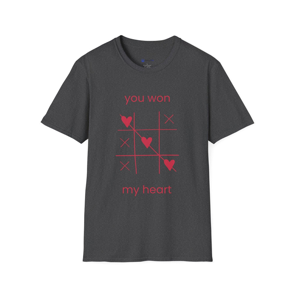 You Won My Heart tic tac toe t-shirt