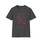 You Won My Heart tic tac toe t-shirt