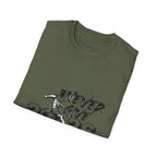 Never Give Up 2026 T-Shirt — Motivational Sports Quote Tee