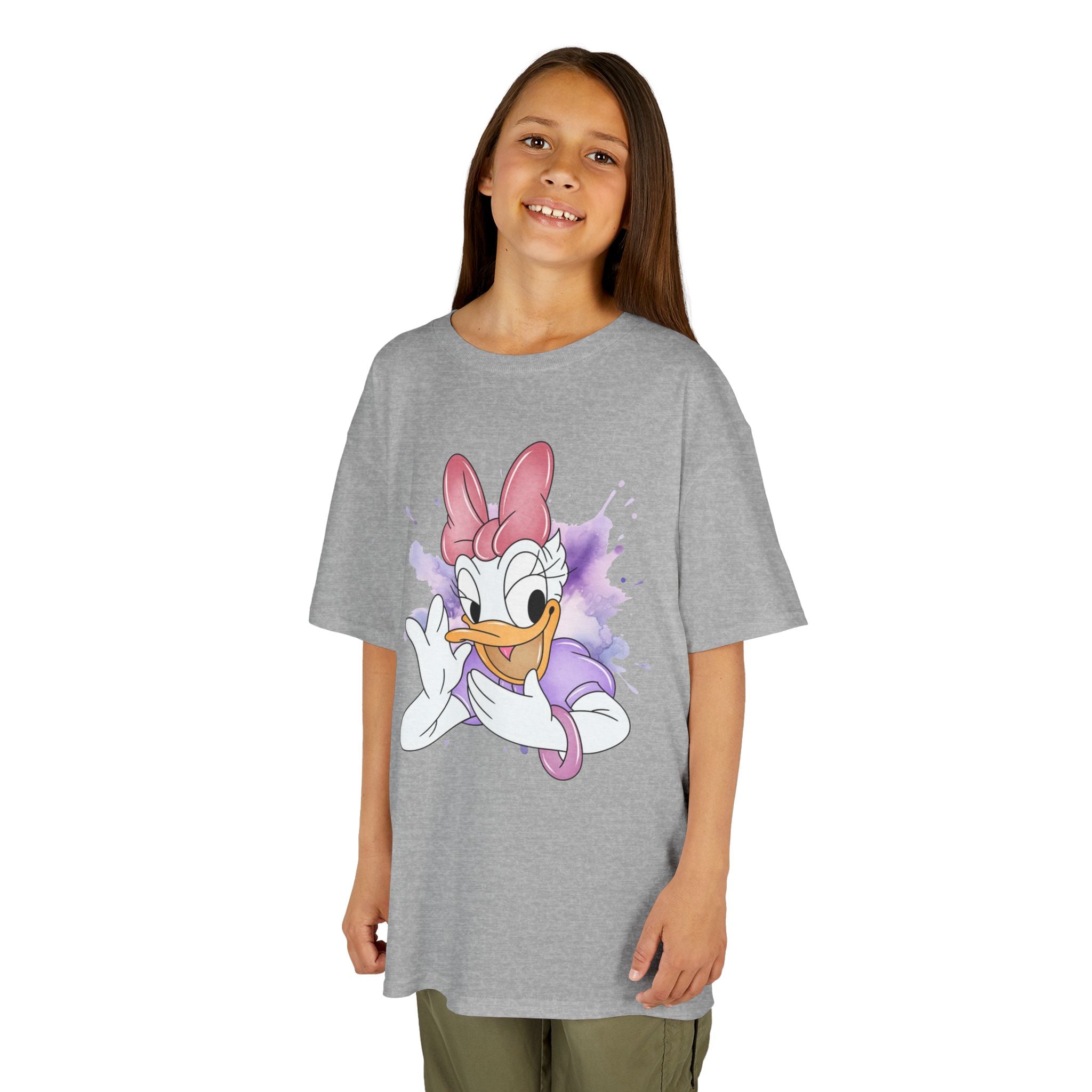 Kids Tee — Cute Daisy Duck Watercolor Graphic