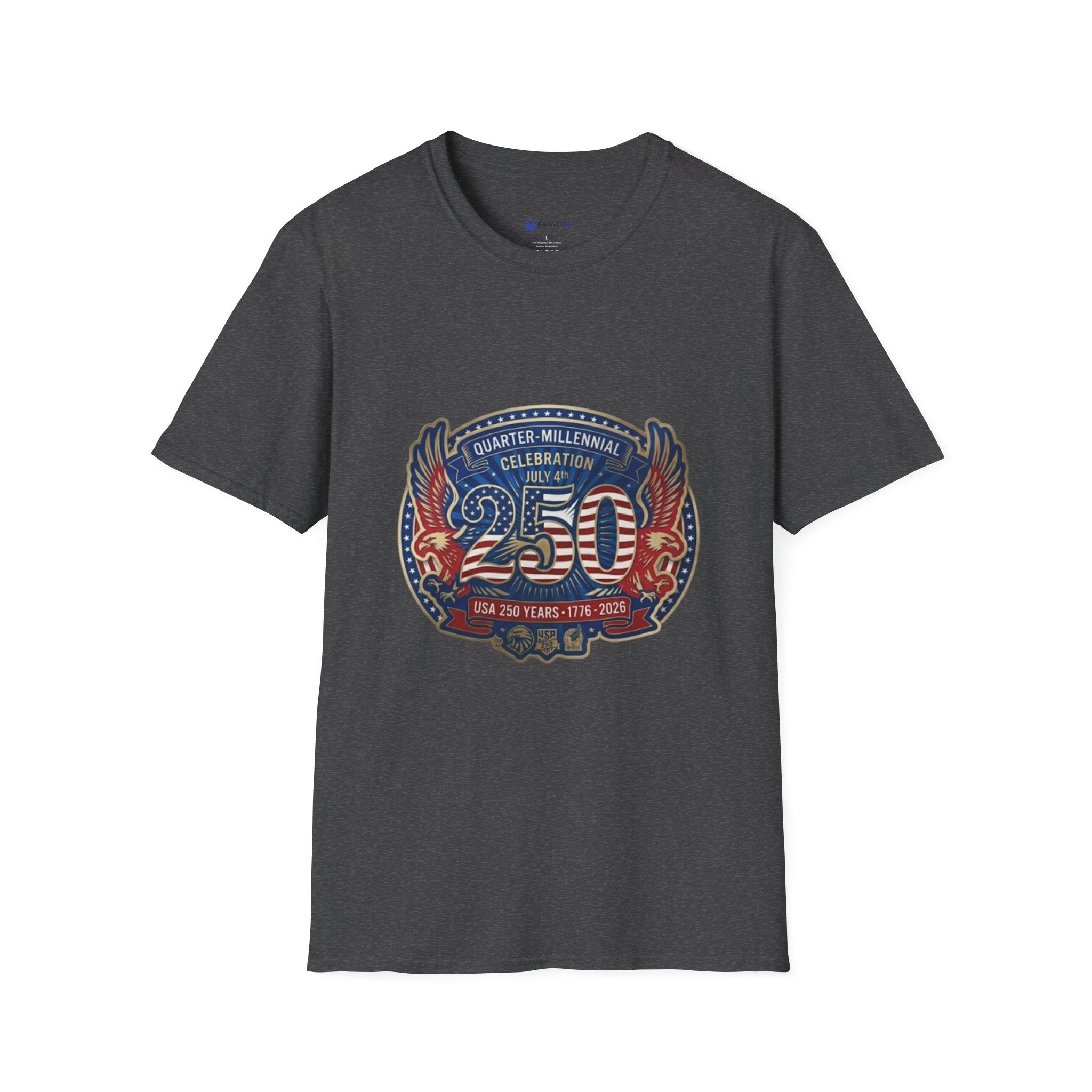 250th Anniversary - 4th of July Patriot Graphic T-Shirt — Patriotic '250' Celebration Design