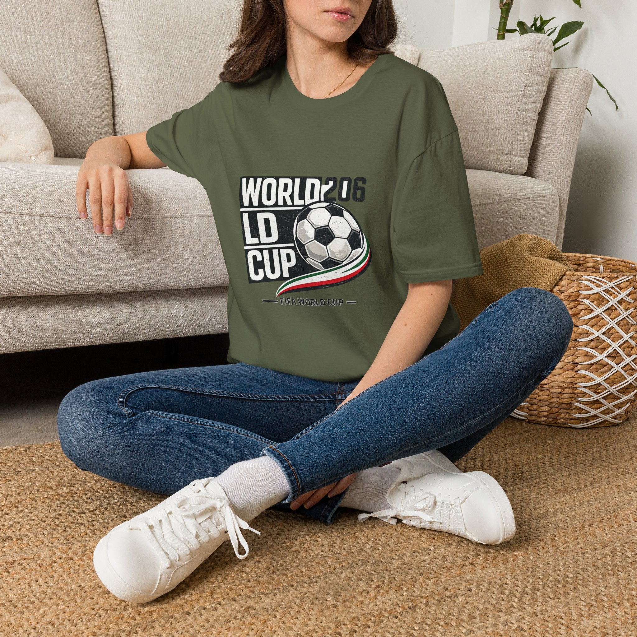 World 206 LD Cup Soccer T-Shirt — soccer Graphic Tee