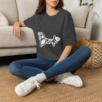 Bride T-Shirt — "The Bride" Bachelorette Tee with Heart