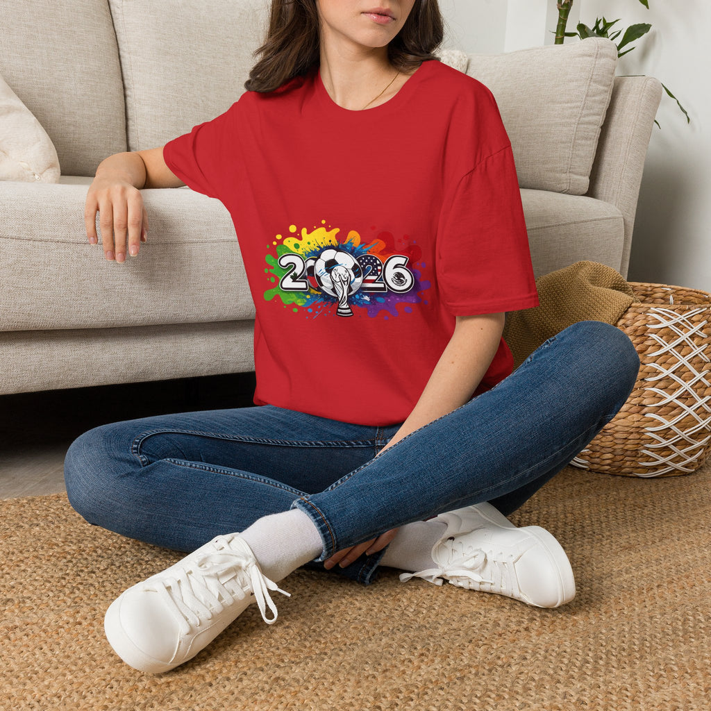 2026 Rainbow Soccer T‑Shirt — Pride Soccer Fan Shirt