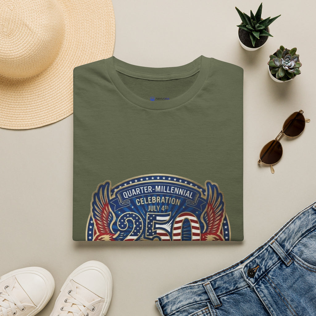 250th Anniversary - 4th of July Patriot Graphic T-Shirt — Patriotic '250' Celebration Design