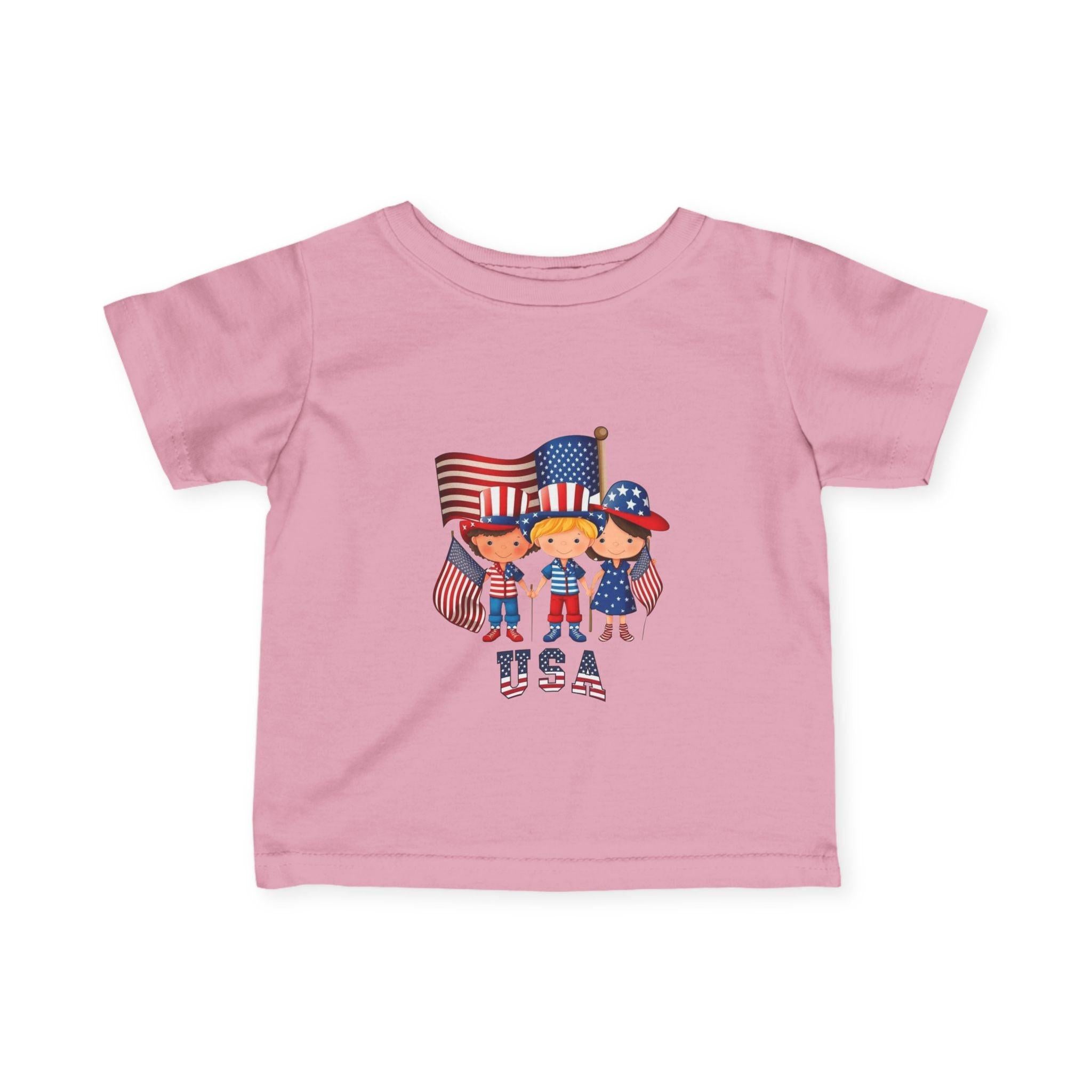 Infant 4th of July Tee — Cute USA Baby Patriotic Shirt.