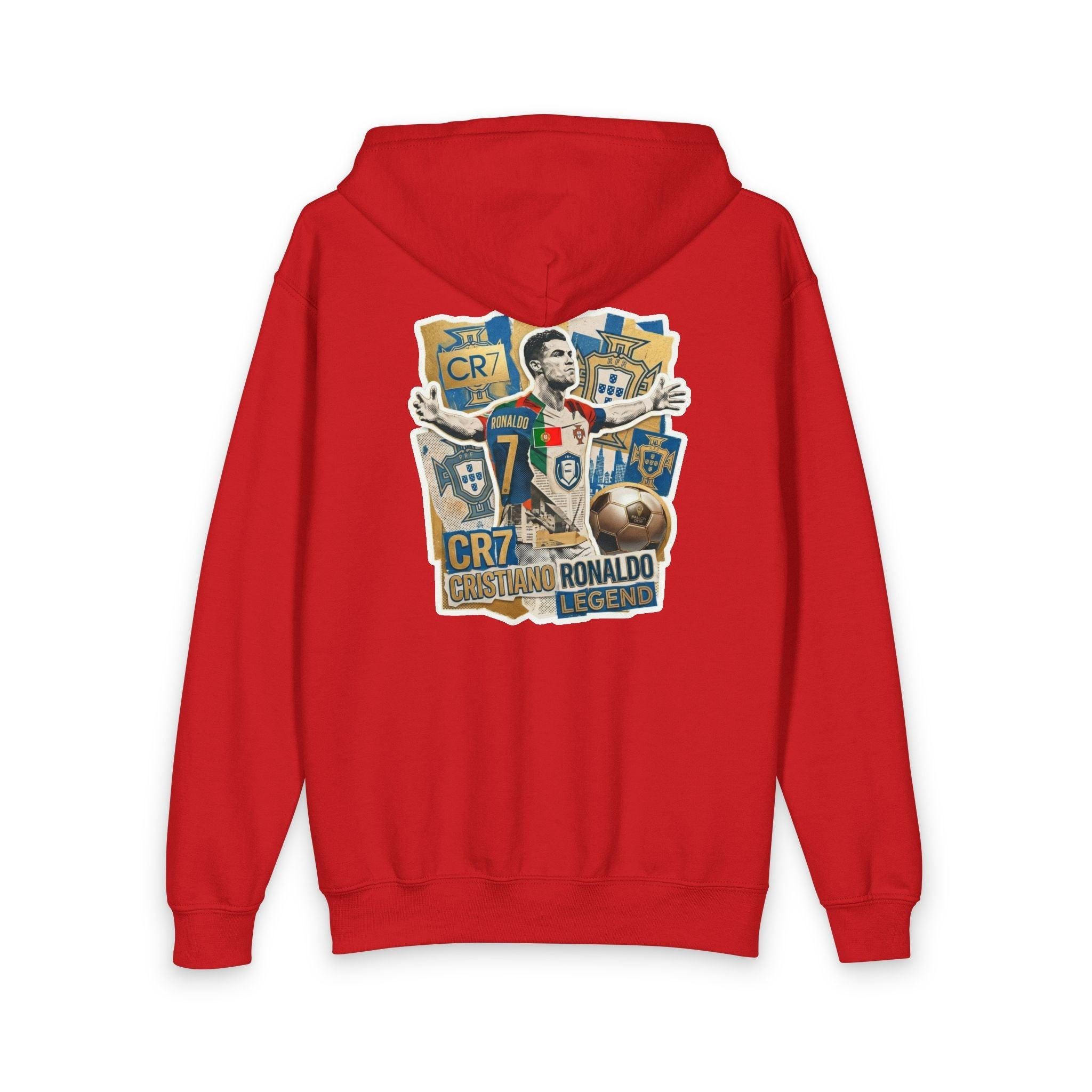 Youth CR7 Fan Inspired Collage Zipped Hoodie - World Cup 2026.