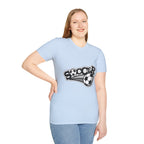Soccer Graphic T‑Shirt — Retro Black & White Soccer Logo Tee