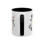 Inspirational "Creativity Never Goes Out of Style" Accent Coffee Mug (Black Handle).