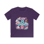 Girls' Princess 8th Birthday T-Shirt — "This Is How I Turn 8" Floral Castle Tee