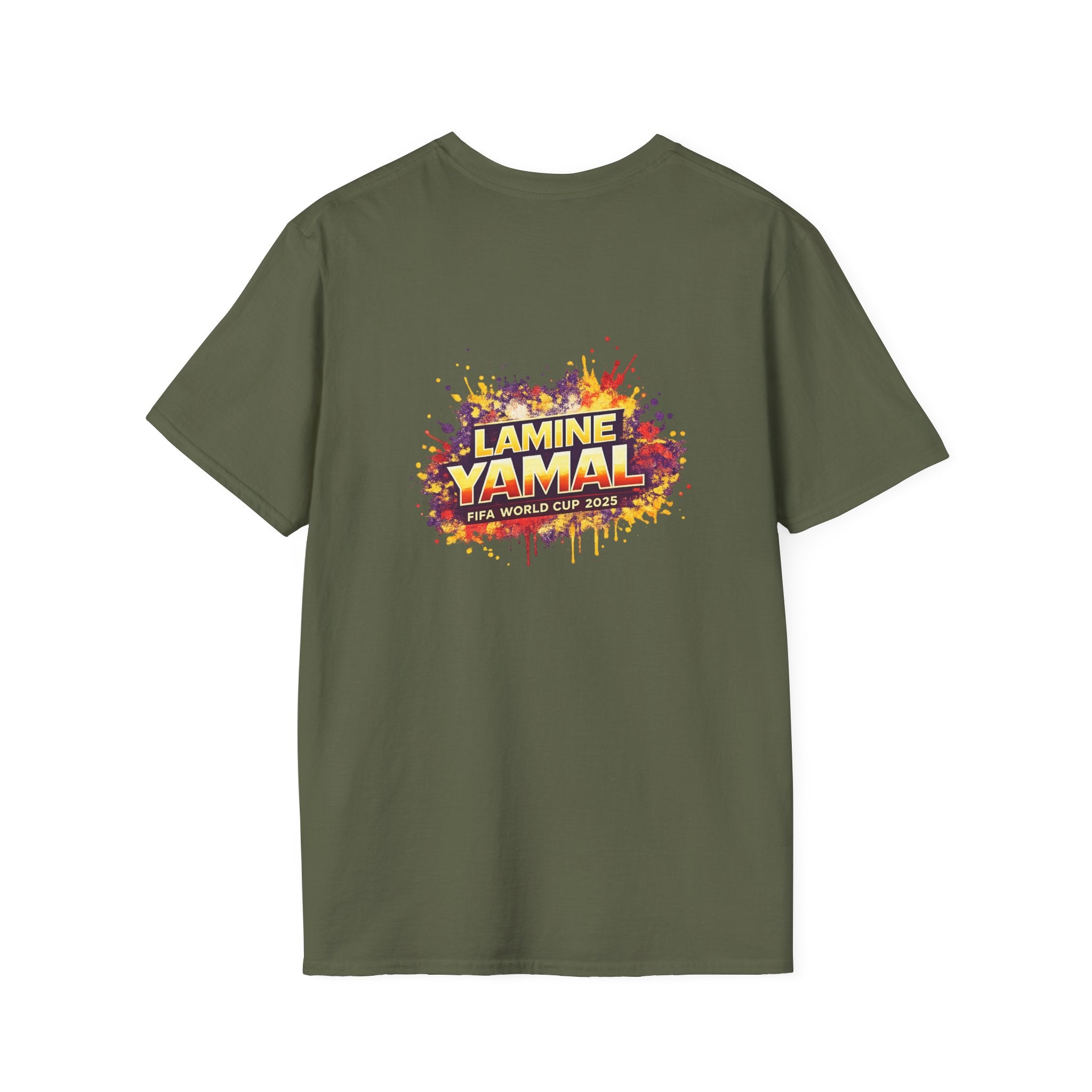 Soccer Player Portrait T-Shirt — 'Spain Legend' Watercolor Graphic Tee
