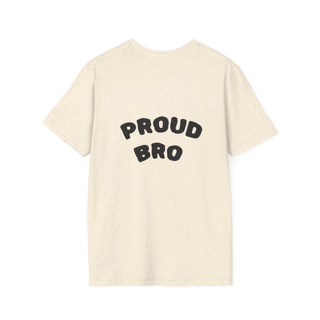 Graduation Day T-Shirt — "Proud Bro" Back Graphic.