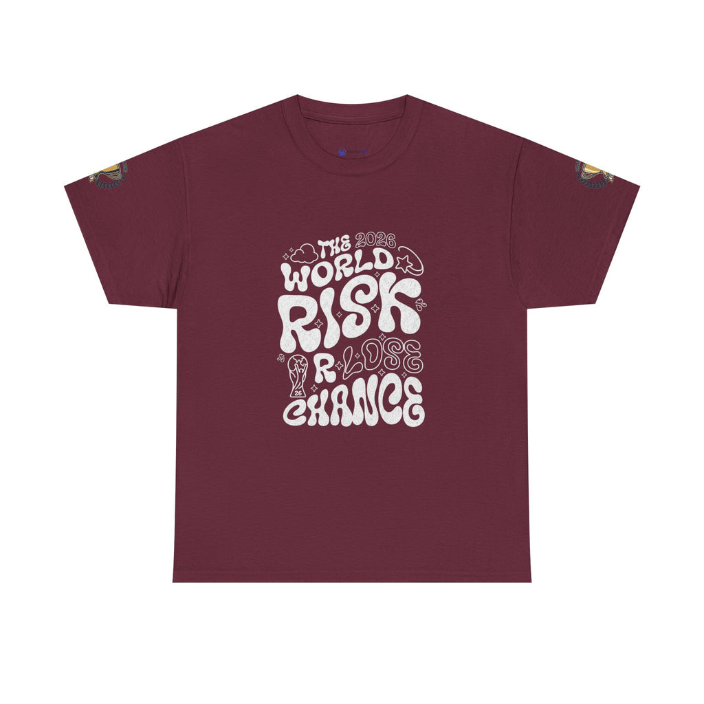 T‑Shirt — "The World Risks A Little Chance" Retro Graphic Tee