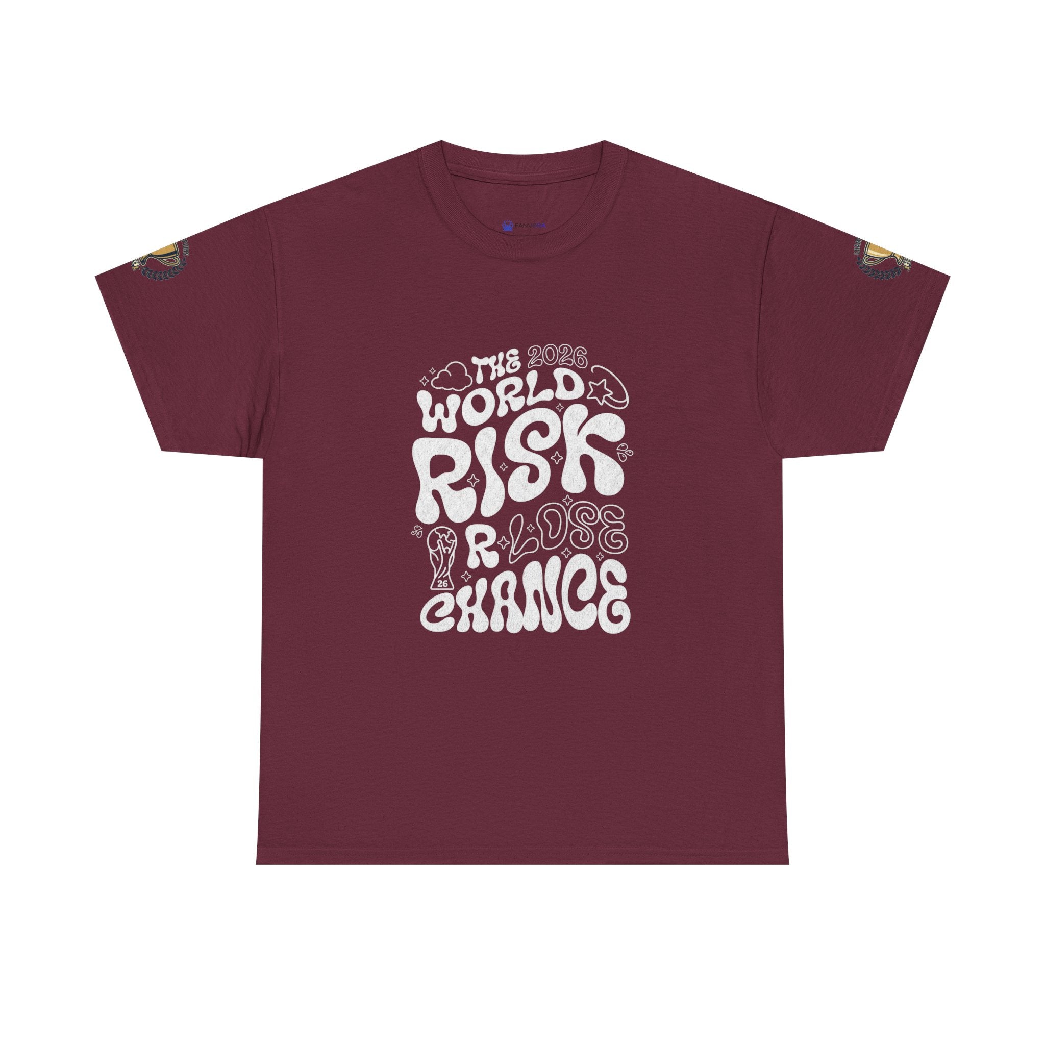 T‑Shirt — "The World Risks A Little Chance" Retro Graphic Tee