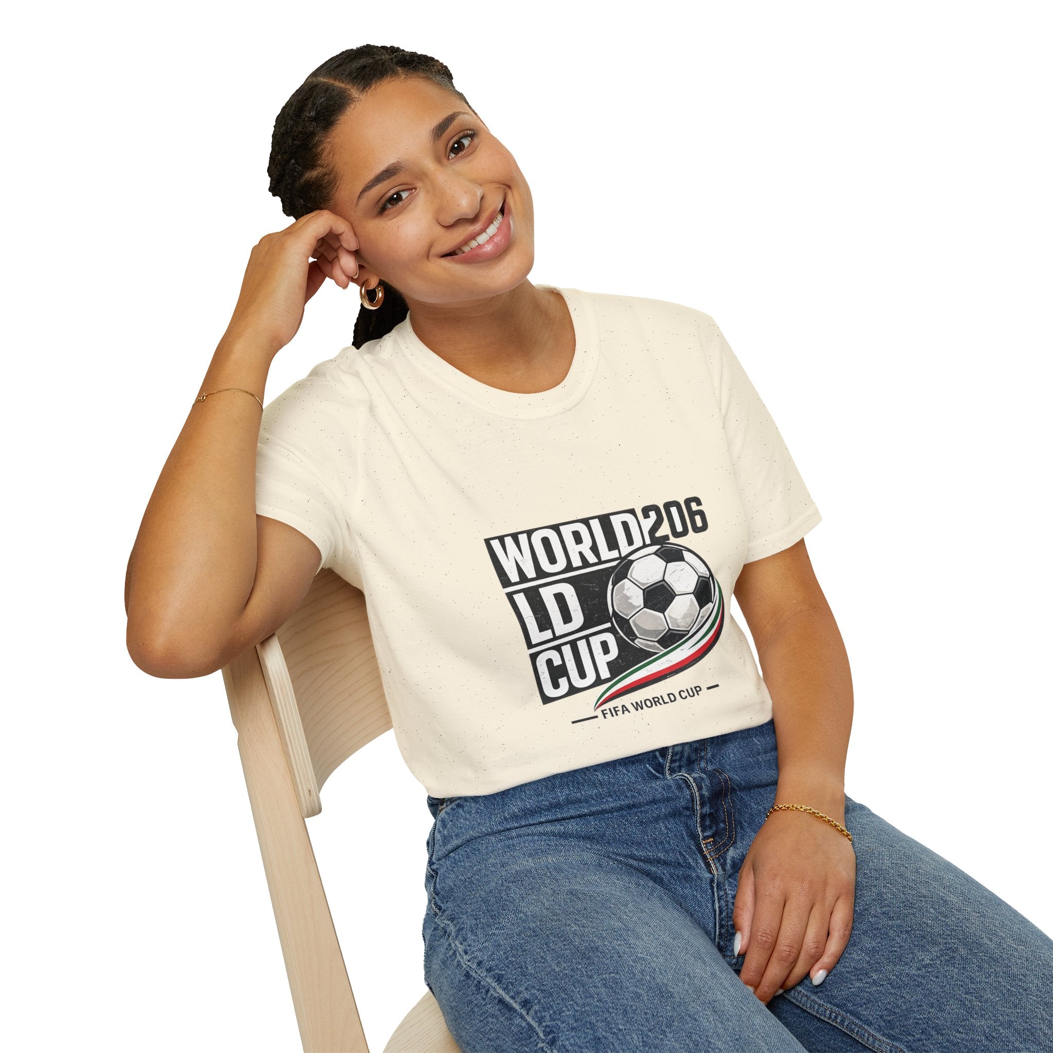 World 206 LD Cup Soccer T-Shirt — soccer Graphic Tee