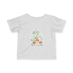 Baby 2nd Birthday Tee - Cute Bear in Car with Balloons Infant Shirt