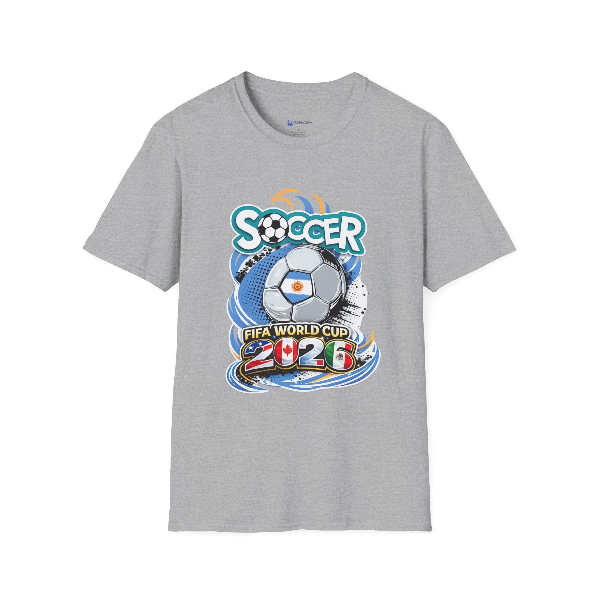 Soccer 2026  Graphic T-Shirt — Retro Ball Design soccer cup tee