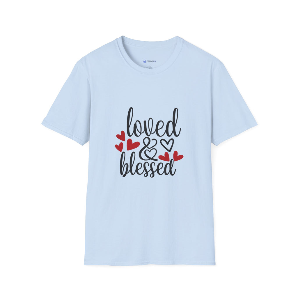 Loved & Blessed T-Shirt — Women’s Inspirational Heart Tee