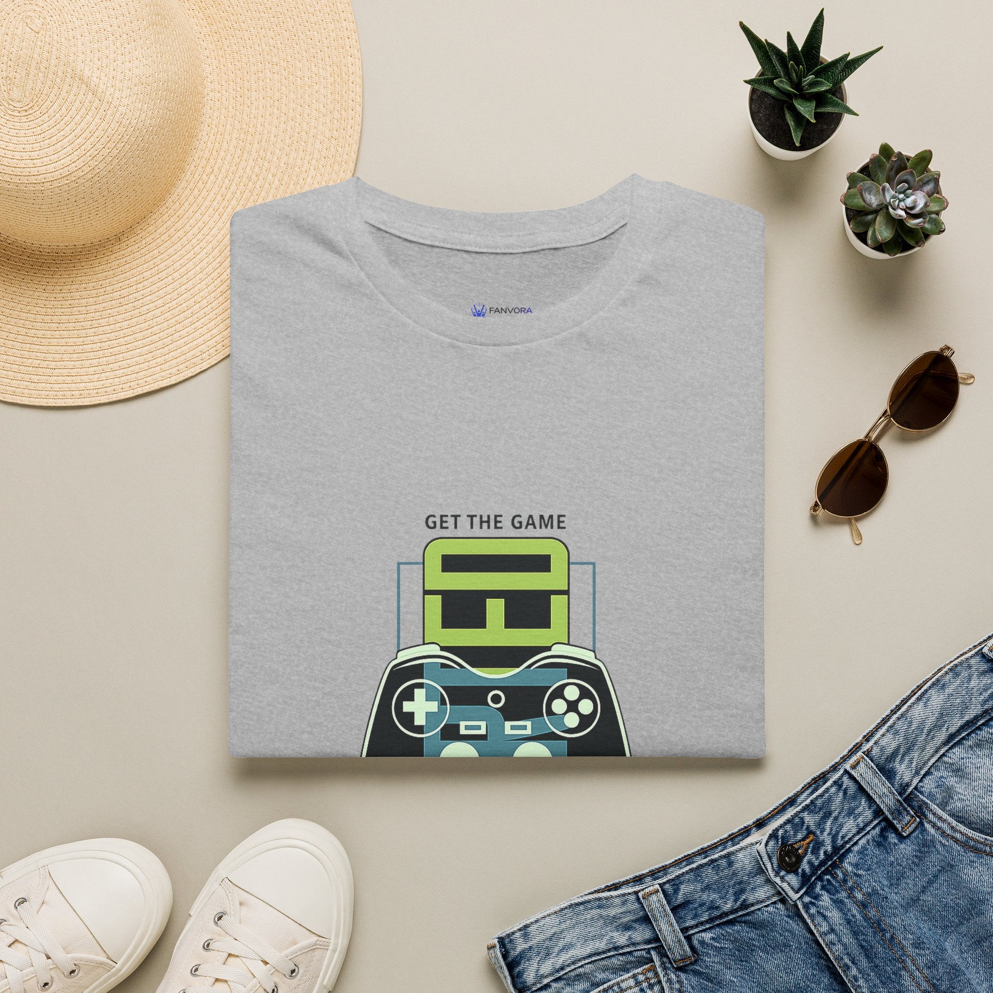 Retro Game Controller T-Shirt — 'STED' Vertical Gamer Graphic Tee