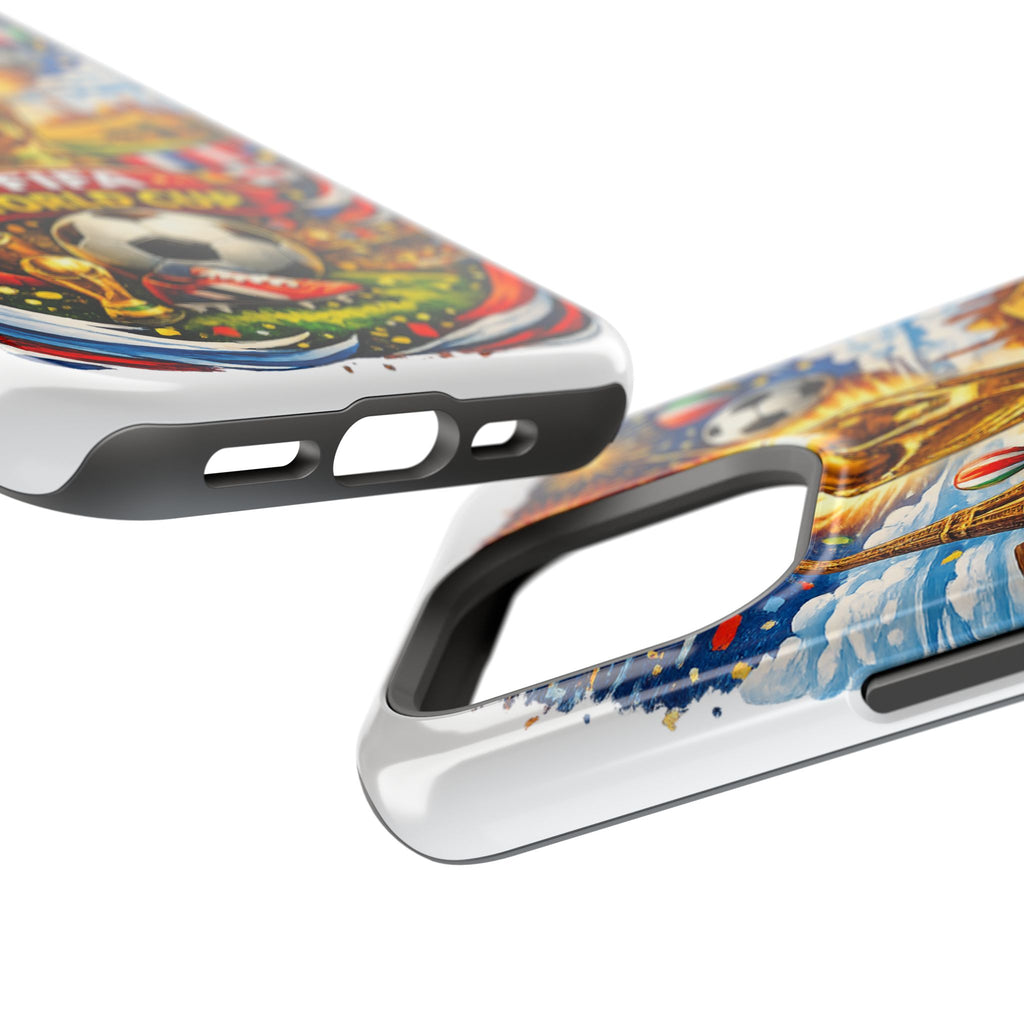 Soccer Magnetic Impact-Resistant Phone Case — FIFA Trophy Design