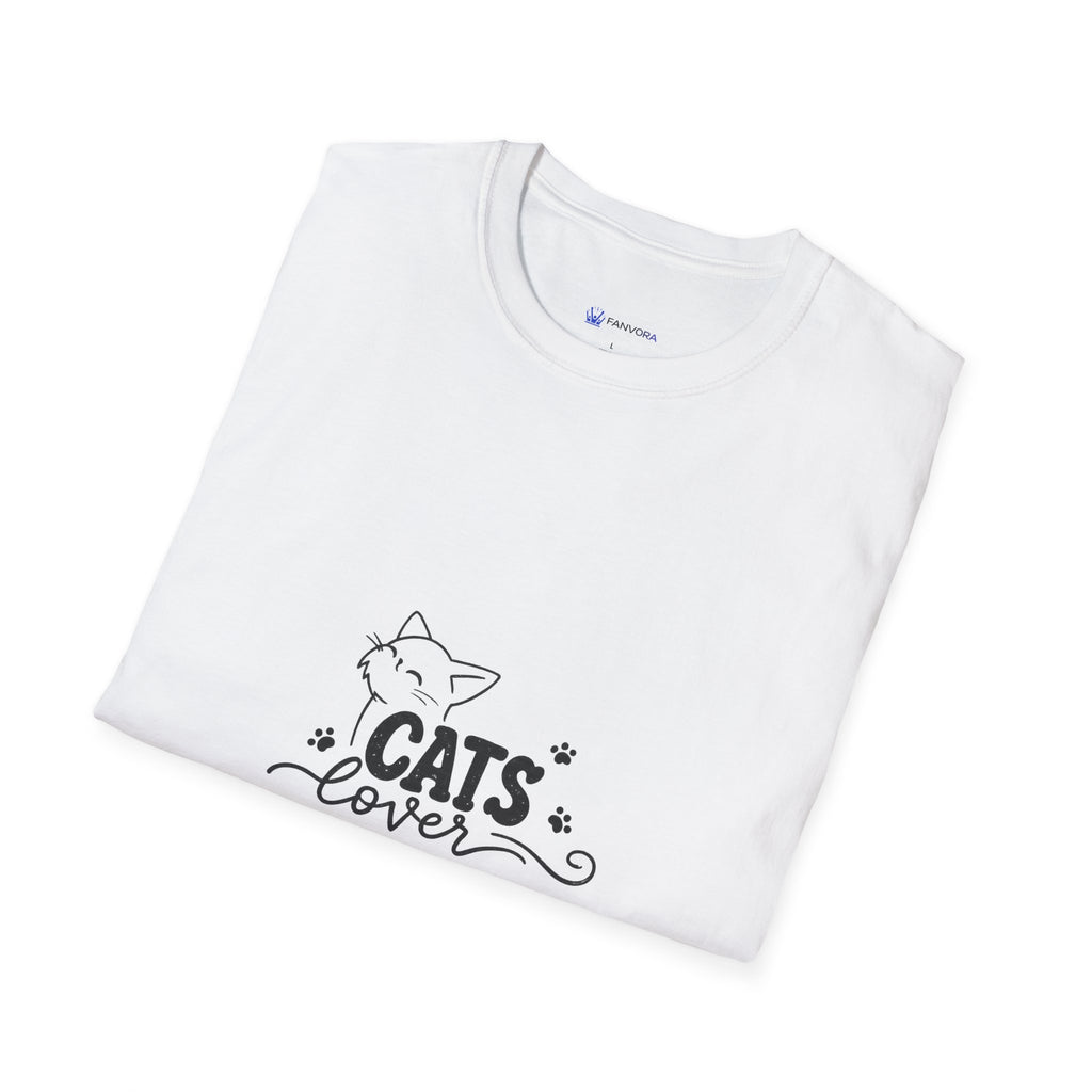 Cats Lover T-Shirt — Cute Minimal Cat Graphic Tee for Cat Moms & Pet Lovers