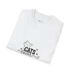 Cats Lover T-Shirt — Cute Minimal Cat Graphic Tee for Cat Moms & Pet Lovers