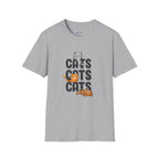 Cats Cats Cats T-Shirt — Cute Kitten Graphic Tee for Cat Lovers