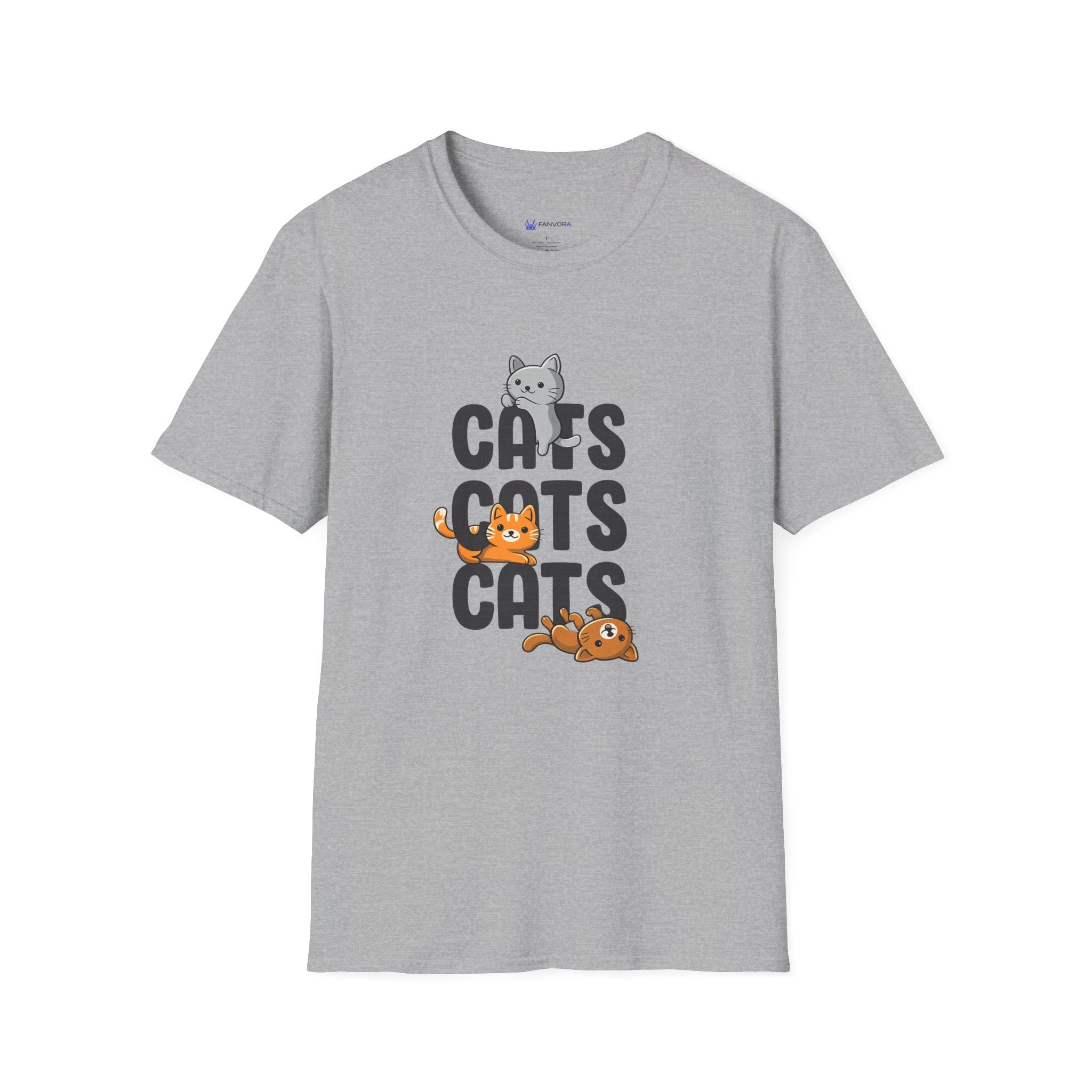 Cats Cats Cats T-Shirt — Cute Kitten Graphic Tee for Cat Lovers
