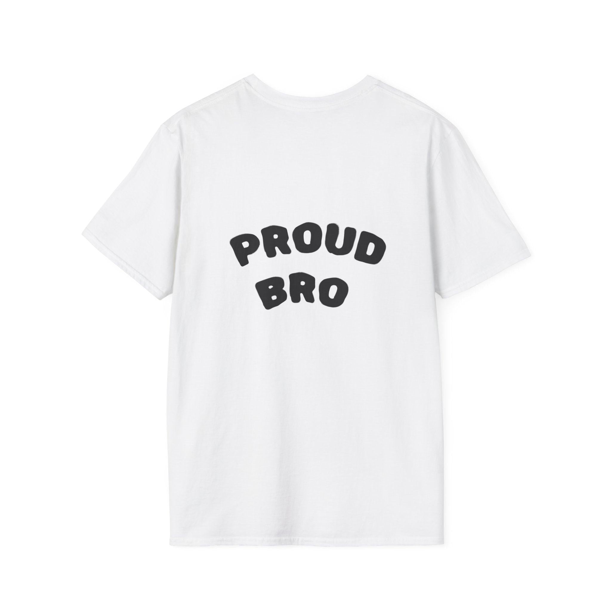 Graduation Day T-Shirt — "Proud Bro" Back Graphic.