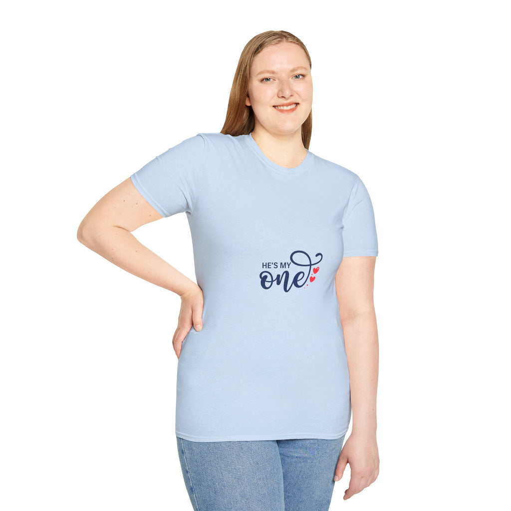 He's My One T-Shirt — Romantic Couples Valentine's Tee