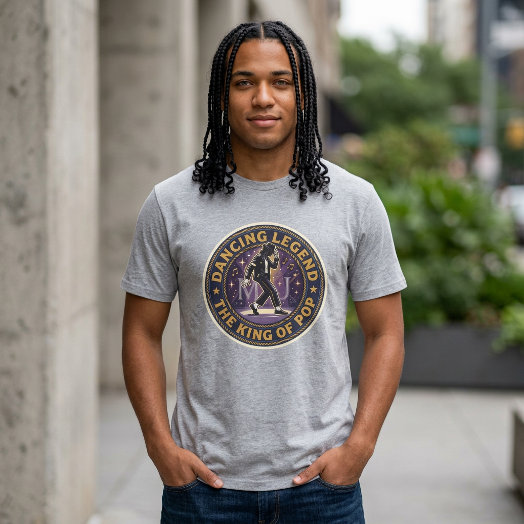Dancing Legend T-Shirt — "The King of Pop" Retro Michael Tribute.