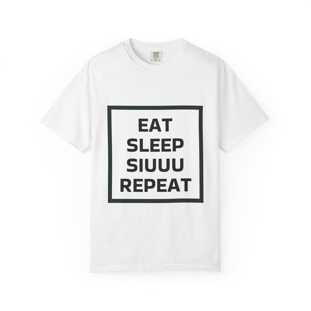 Unisex CR7 Fans Siuuu T-Shirt — Eat Sleep Siuuu Repeat Graphic Tee.