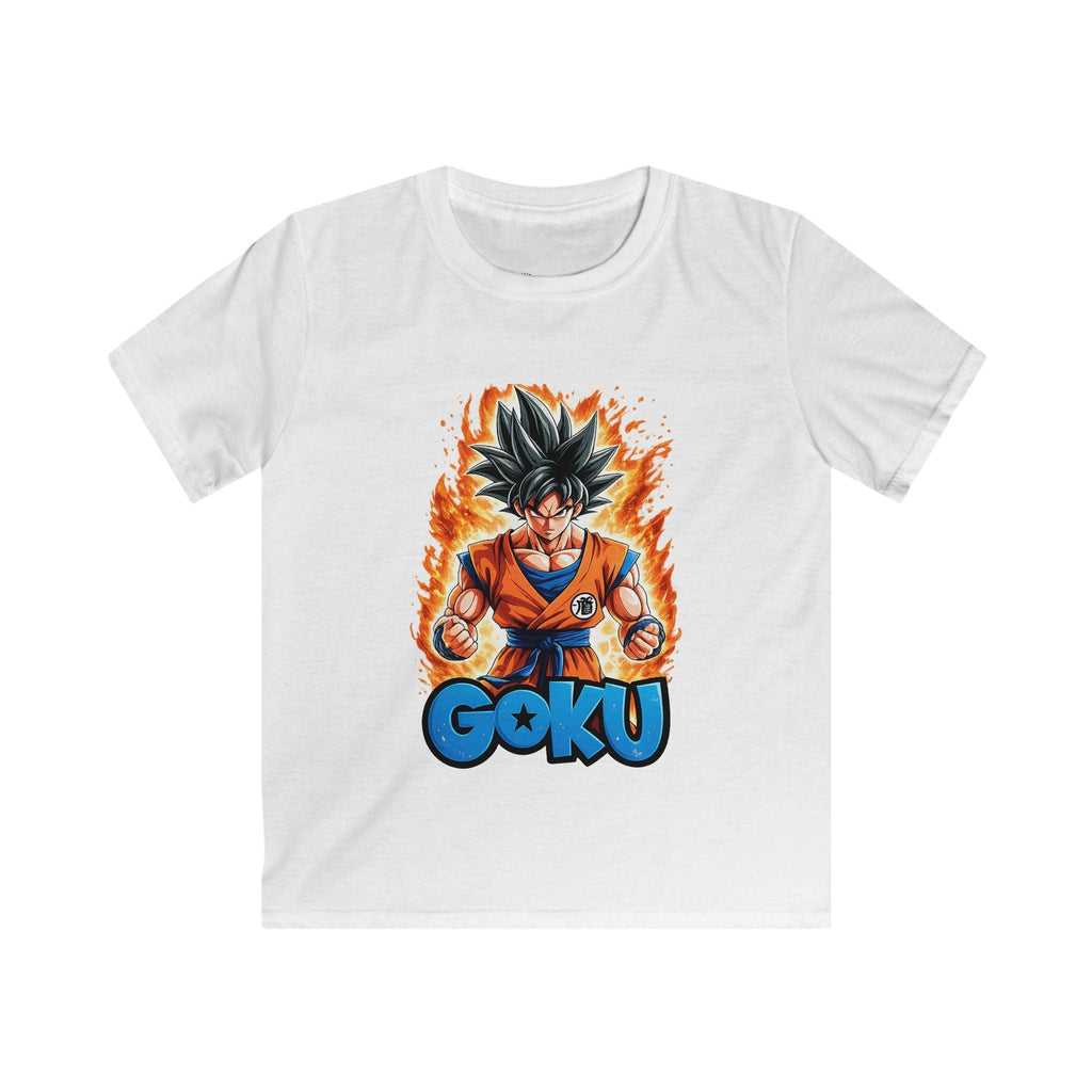 Goku Kids Tee — Fiery Anime Dragon Warrior Graphic T-Shirt.