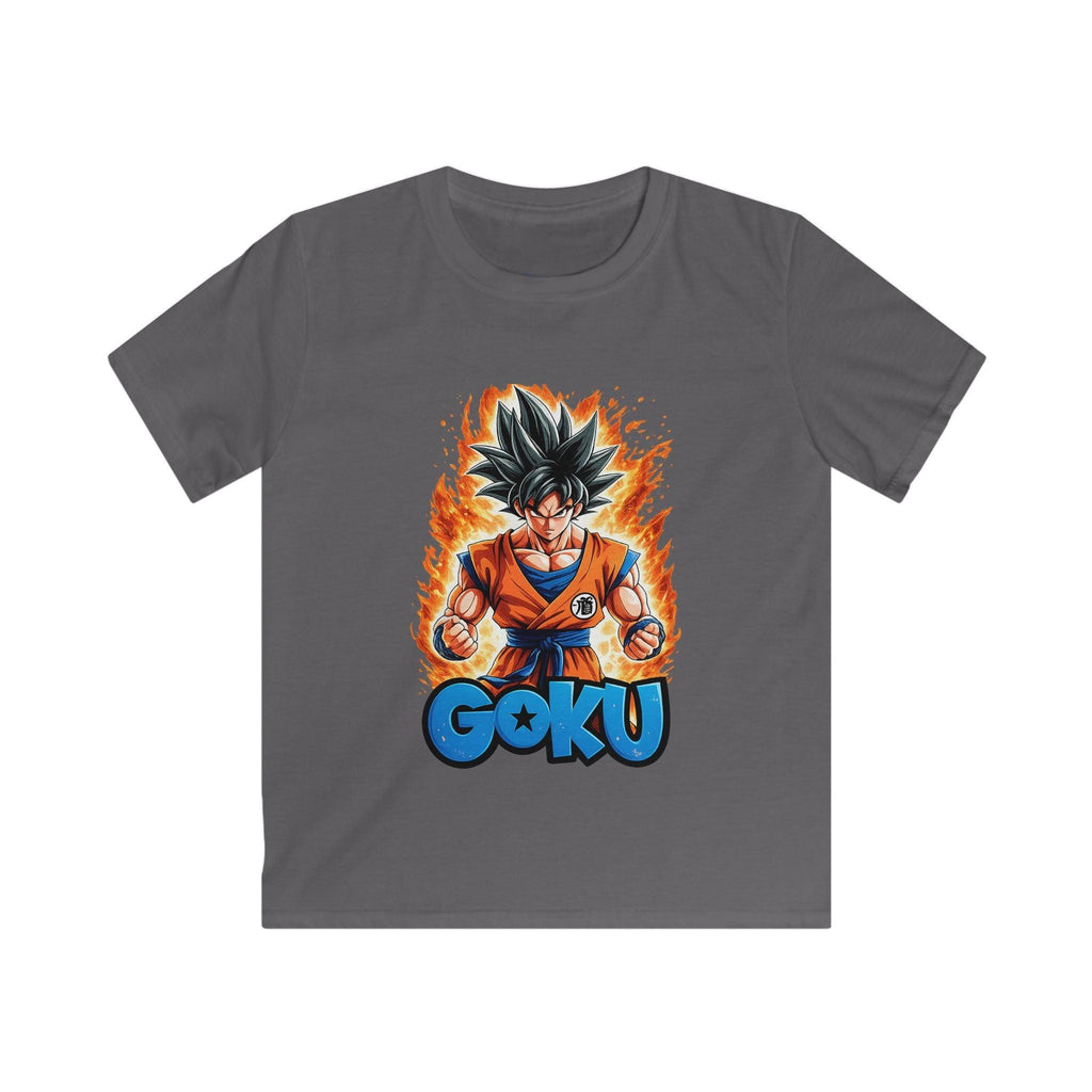 Goku Kids Tee — Fiery Anime Dragon Warrior Graphic T-Shirt.