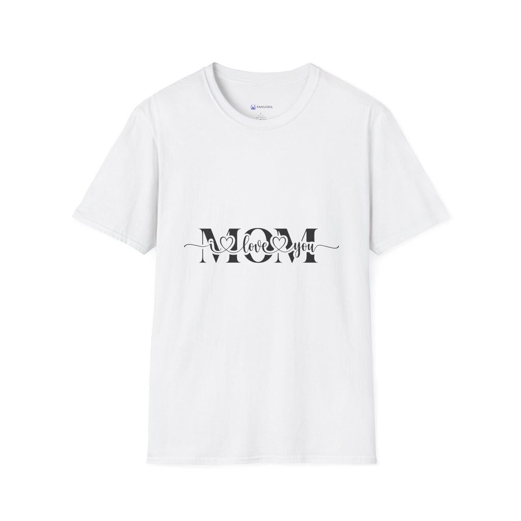 Mom "Love You" Graphic T‑Shirt — Mother's Day Floral Heart Tee