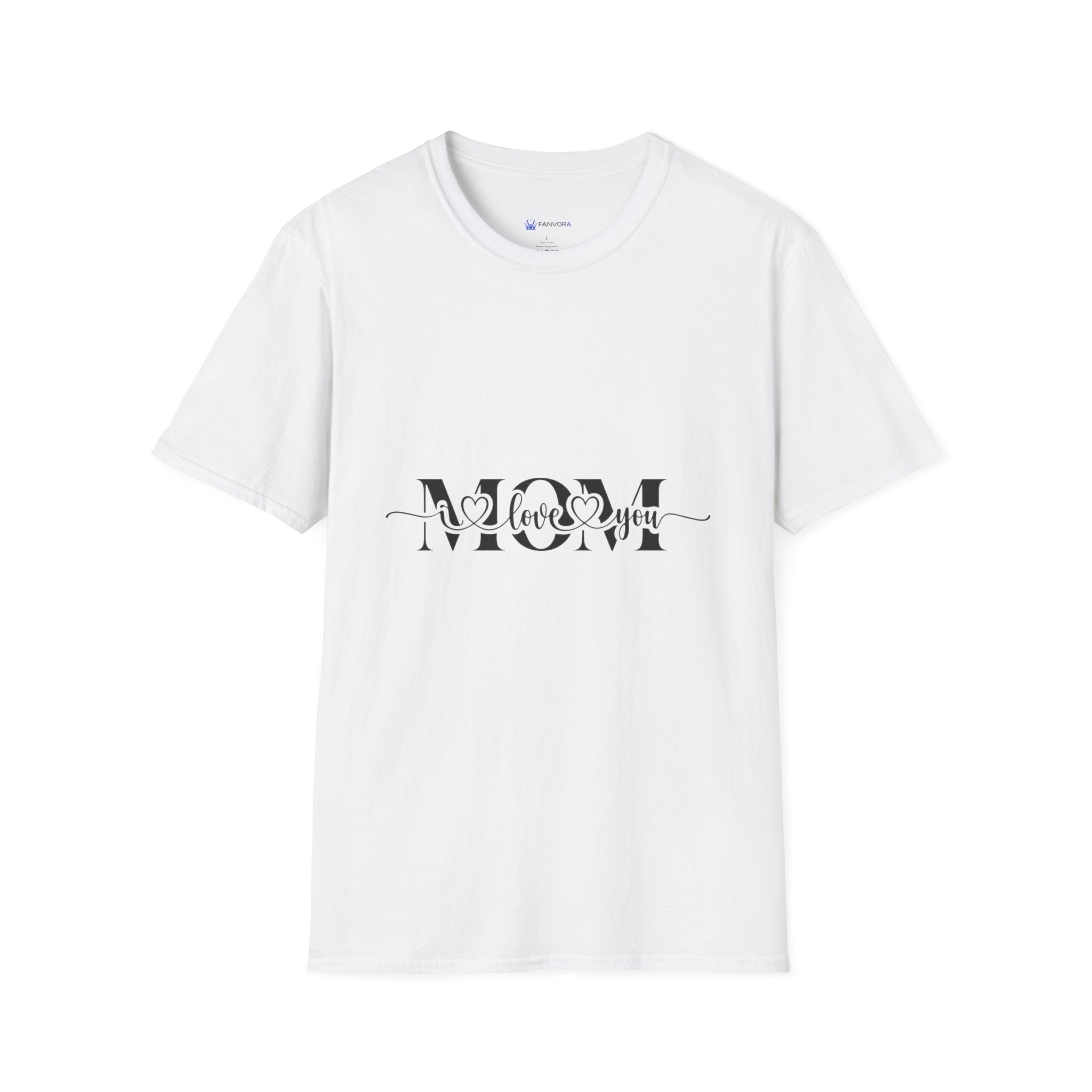 Mom "Love You" Graphic T‑Shirt — Mother's Day Floral Heart Tee