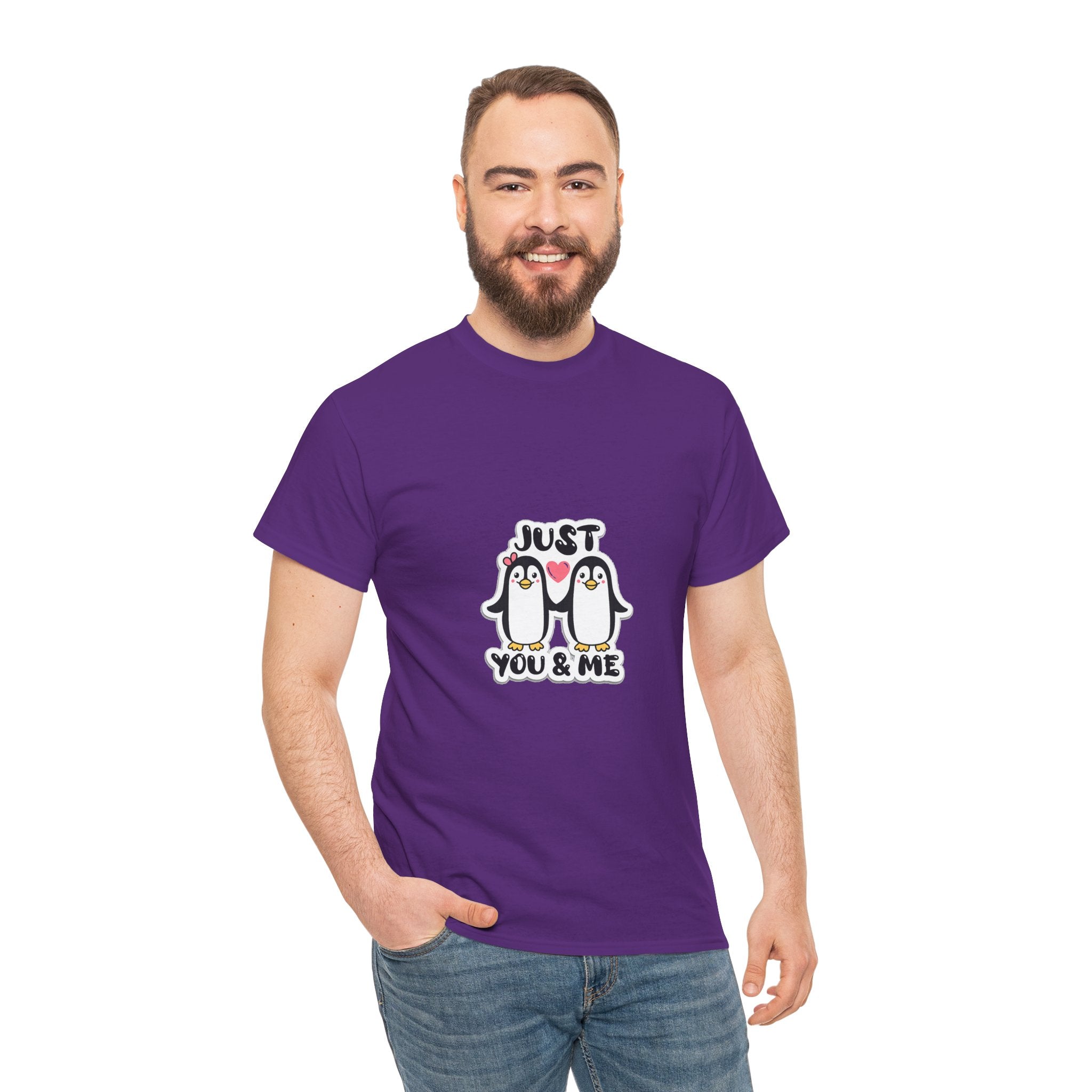 Just You & Me Penguin Tee — Cute Couples Graphic T-Shirt