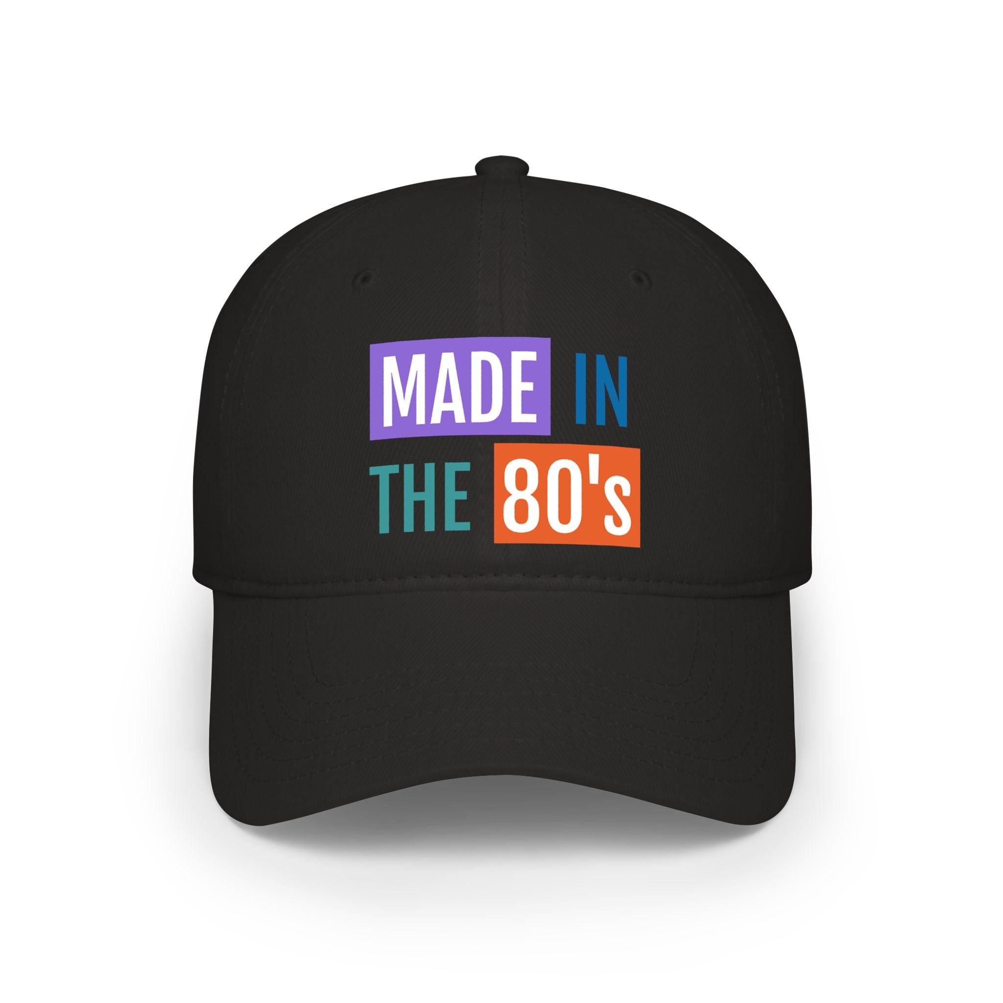 Made in the 80’s retro baseball cap design