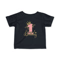 Infant Tee — "My 1st Birthday" Pink Crown First Birthday Shirt