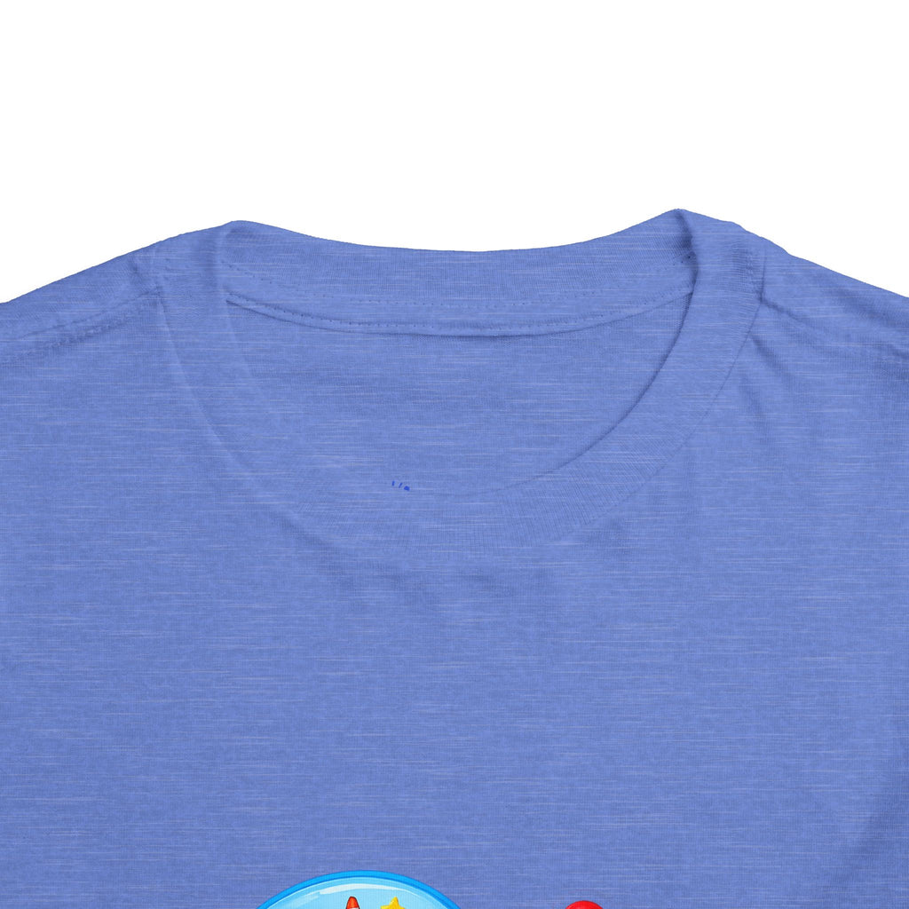 2nd Birthday Toddler Tee — Happy Birthday Number 2 with Cars & Balloons