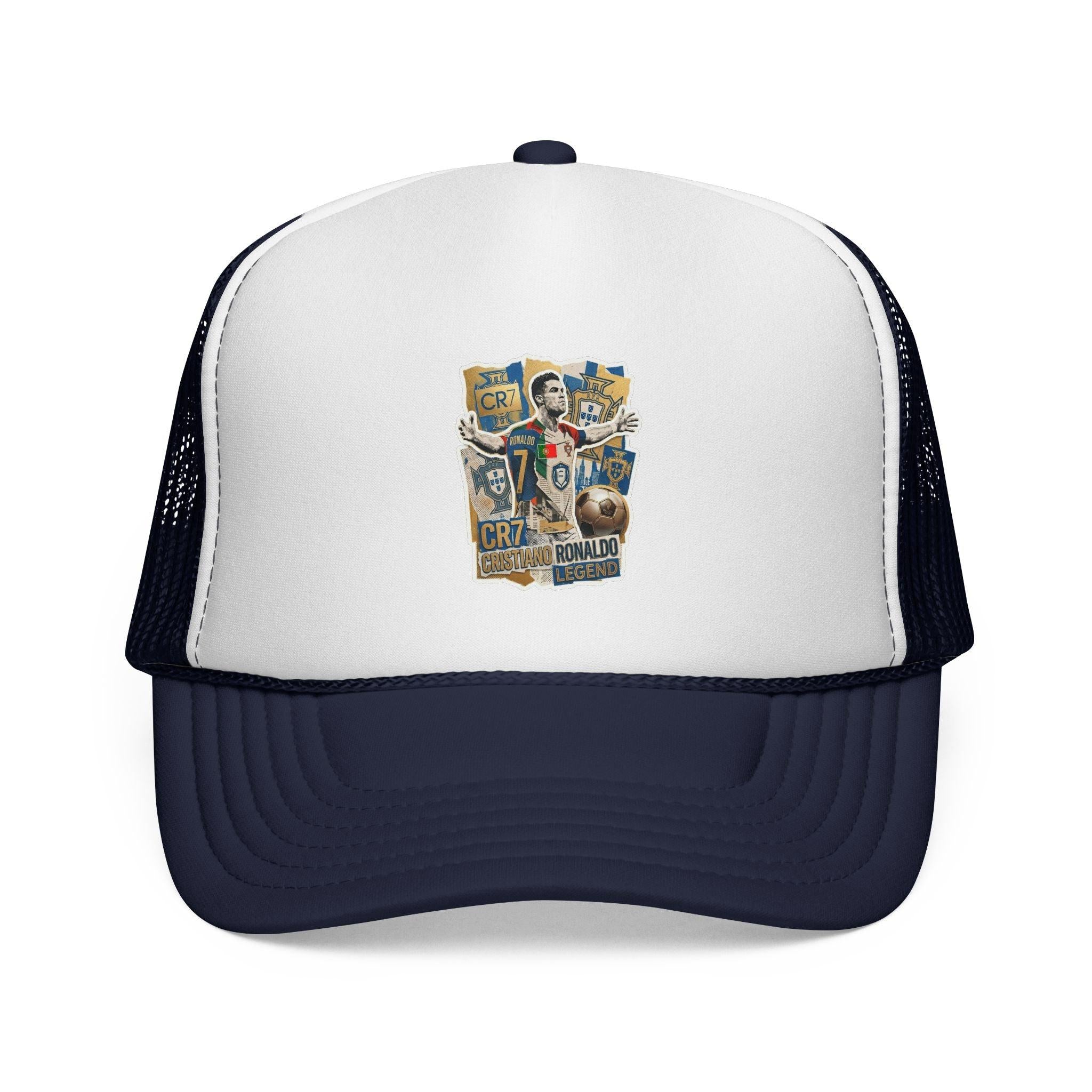 CR7 Fan Inspited Cap — Vintage Soccer Fan Mesh Hat.