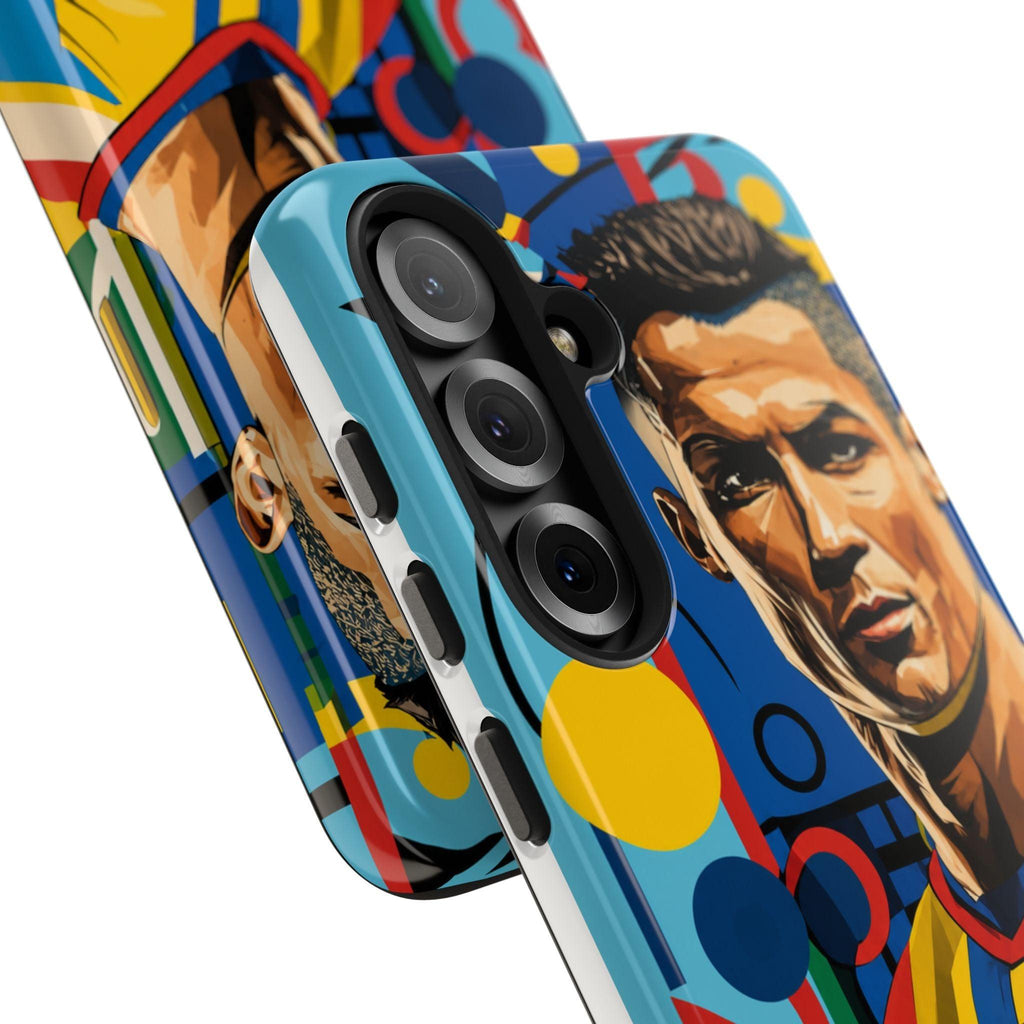 Portugal  legend Pop Art Tough Phone Case — Colorful Soccer Legend Protective Cover