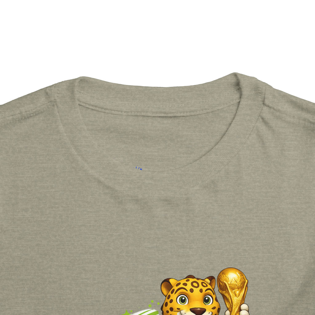 Soccer cup 2026 Toddler Soccer Tee — Cute Tiger Mascot Trophy Design
