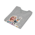Kids' Birthday Tee - Cute Princess and Snowman "Happy Birthday" Graphic