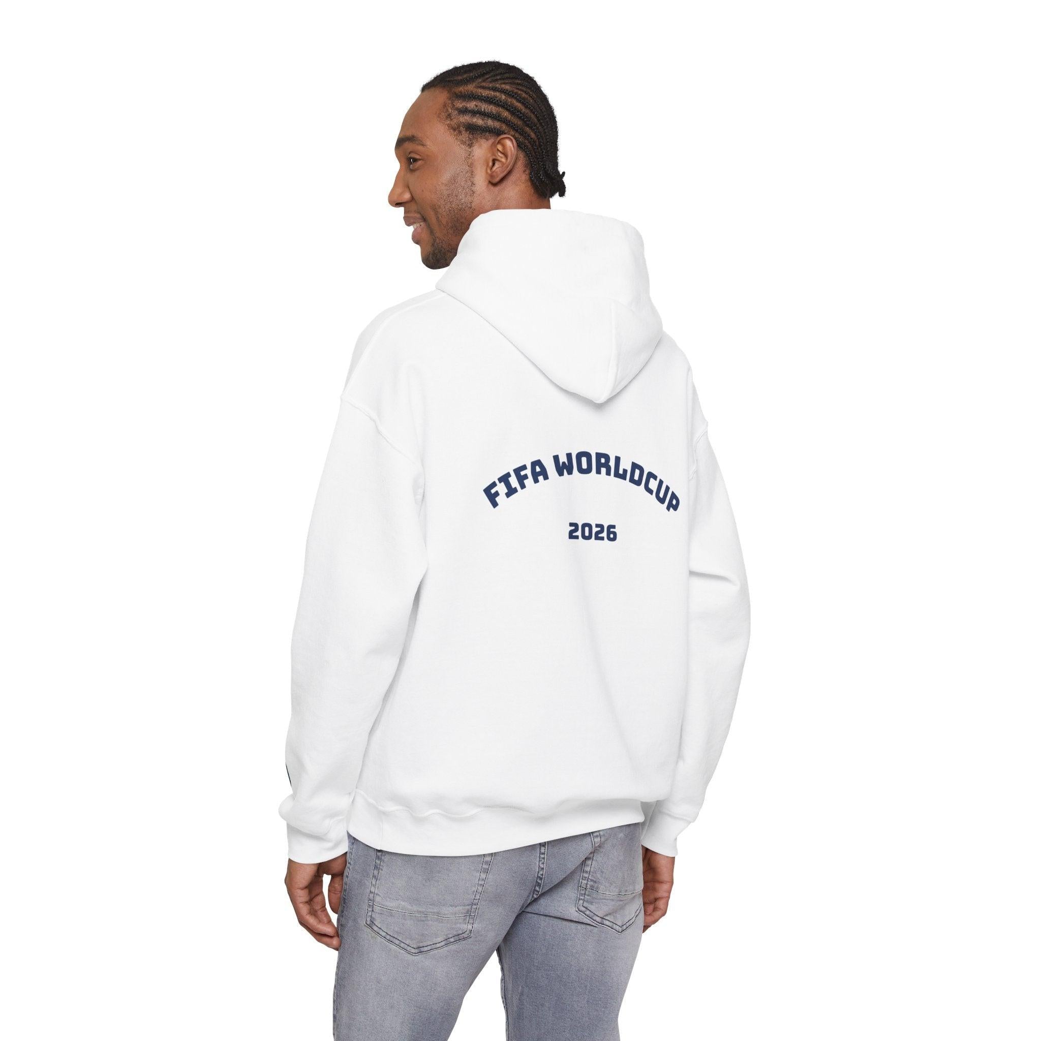 World Cup 2026 Soccer Hoodie — Champions Sleeve Design.