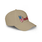 Merica peace sign patriotic baseball cap