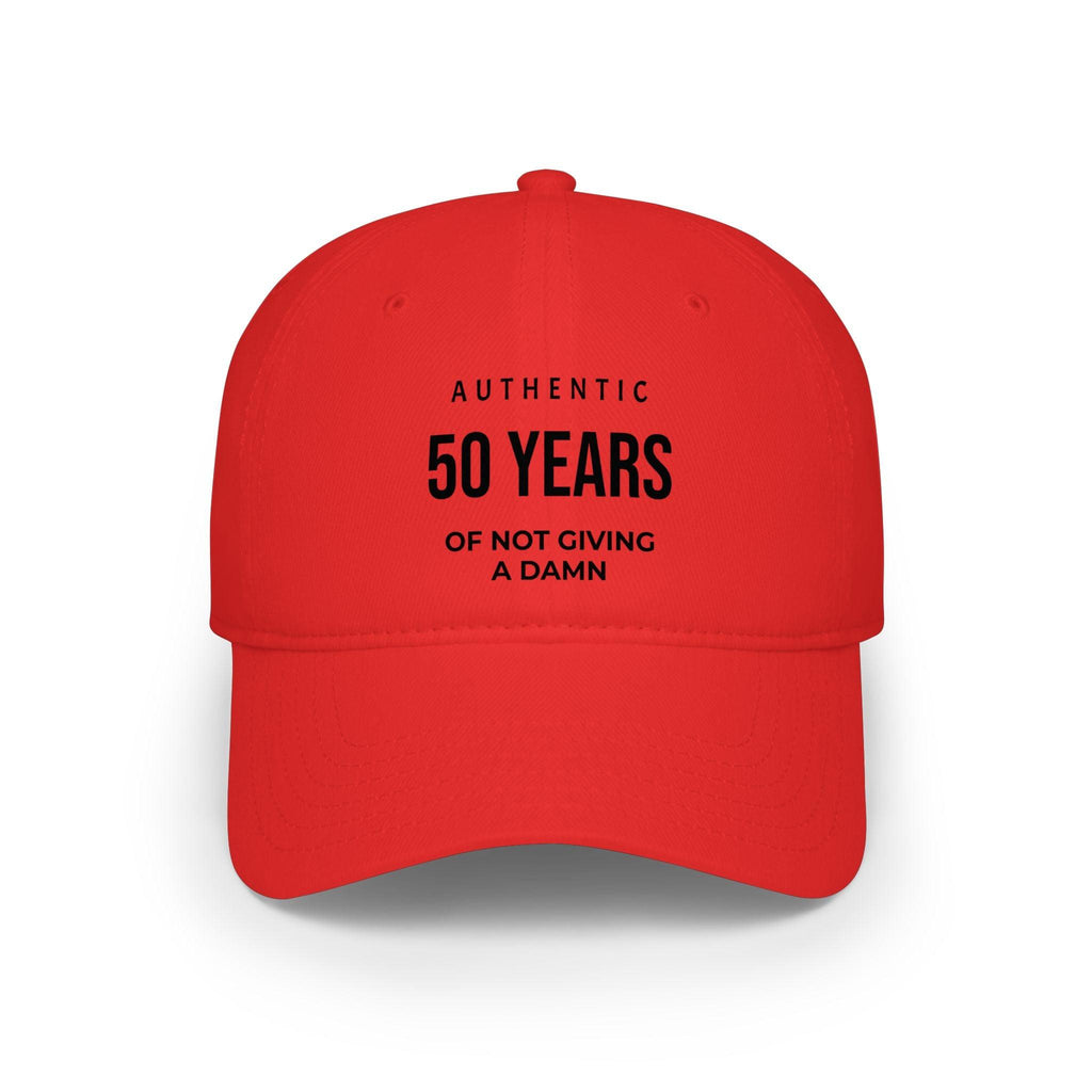 50 Years of Not Giving a Damn embroidered cap
