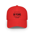 50 Years of Not Giving a Damn embroidered cap